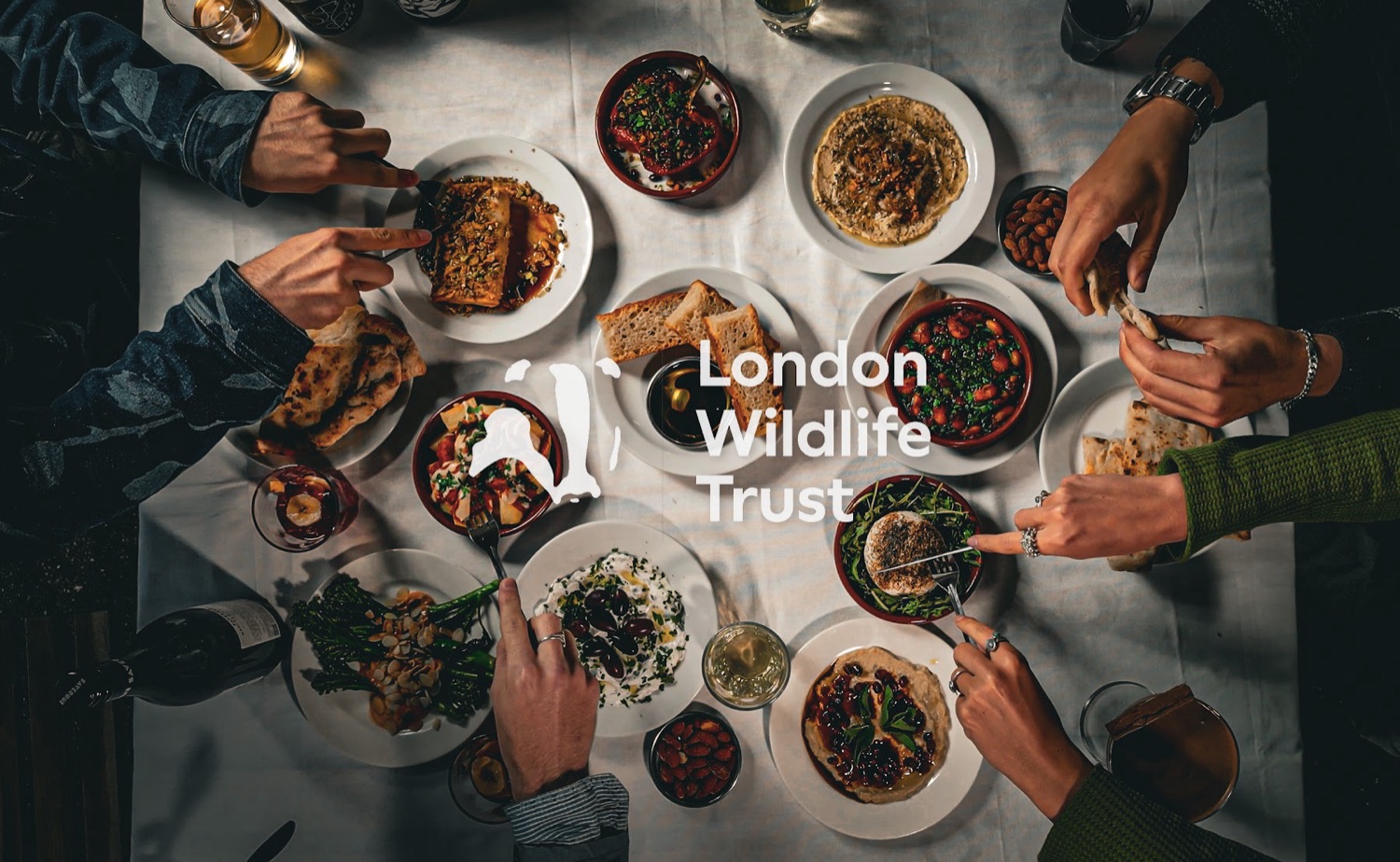 Sharing a table at Woodberry Wetlands